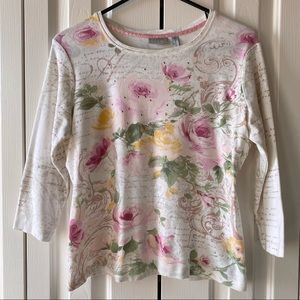 Nicole Miller Roses Top